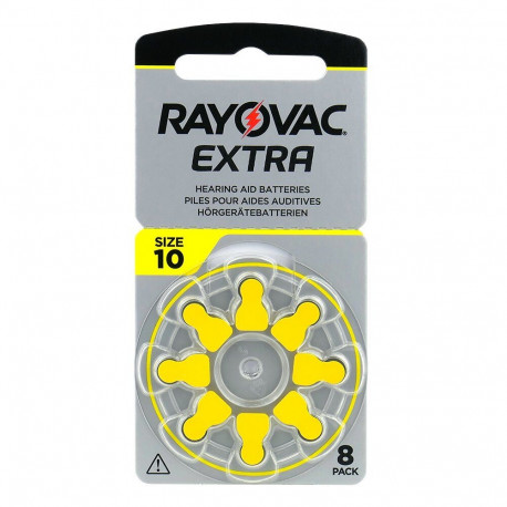 Battery - Rayovac 10 Hearing Aid Batteries 1.45V, 8 Pcs