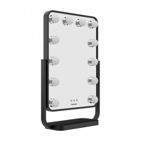 Make-up Mirror - Humanas HS-HM01 LED Lighting, 3 Color Temperatures, 360° Rotation, Black