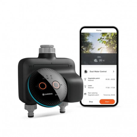 Irrigation Equipment - Gardena Smart Dual Water Control, Bluetooth, 12 Bar