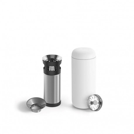 Thermal Mug - Fellow Carter Move Mug 473ml, Tea Infuser, Leakproof, White