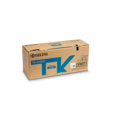 Toner Cartridge - Kyocera TK-5280C, Yield 9,800-23,700 Pages, Cyan
