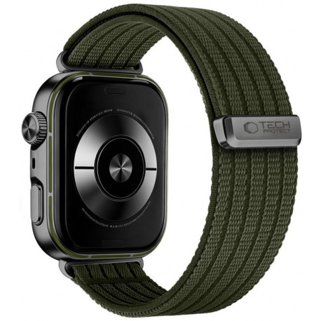 Tech-Protect kellarihm Nylon Huawei Watch Fit 3/4/4 Pro/5/5 Pro, military green