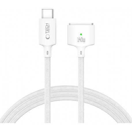 Tech-Protect kaabel USB-C - MagSafe 3 MMC01 Ultraboost 140W 2m, valge