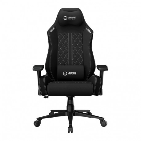LORGAR CHA41, Ergonomic Gaming Chair Advanced, premium anti-stain fabric, Black/white