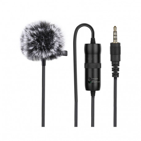 Microphone with a clip PULUZ 3.5mm Jack 6m