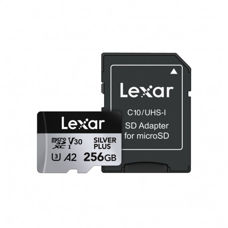 Karta pamięci Lexar High-Performance Silver Plus microSDXC 256GB + adapter