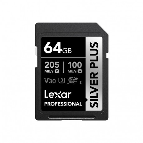 Lexar Professional SILVER PLUS SDXC 64GB memory card