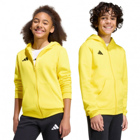 Adidas laste kapuutsiga pusa Entrada 26 Full Zip KH1777, kollane