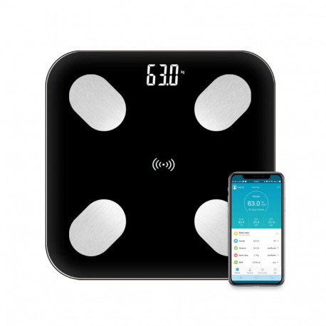 CP B2 Stikla Bluetooth Gudrie Ķermeņa Svari ar Progresa Sinhronizācijas Aplikāciju  Android/iOs (0.1