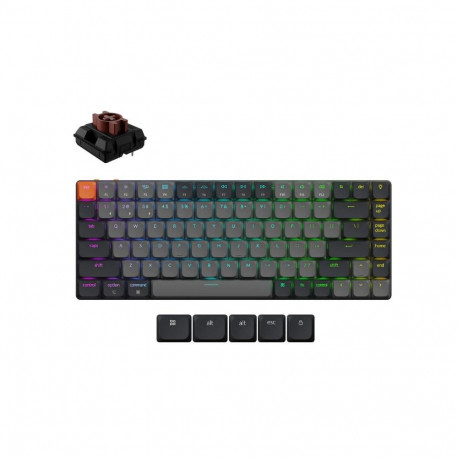 Keychron juhtmevaba klaviatuur K3 K3X-B3 RGB, must