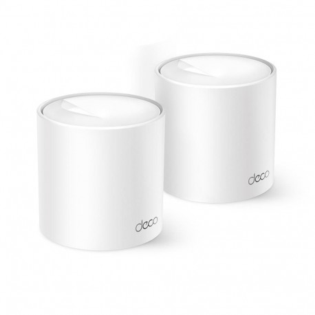 TP-LINK juhtmevaba ruuter DECO X10 1500 Mbps mesh Wi-Fi 6 1x10/100/1000M 1x2.5GbE DHCP (2-PACK)