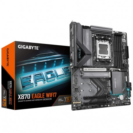 GIGABYTE X870 EAGLE WIFI7 Motherboard - Supports AMD Ryzen 9000 CPUs  14+2+2 phases VRM  up to 8000M