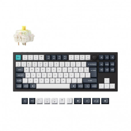 Keychron klaviatuur Q3 Max 80% TKL banana switch, must