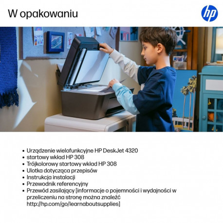 HP DeskJet 4320 Wireless All-in-One Color Printer, Instant Ink