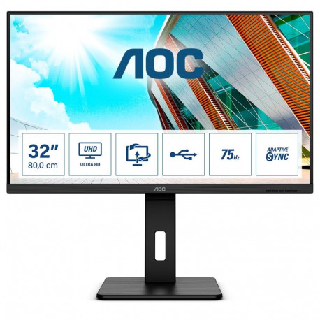 AOC P2 U32P2 arvutimonitor 80 cm (31,5") 3840 x 2160 pikslit 4K Ultra HD LED must