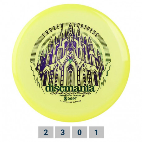 Discgolf DISCMANIA Putter C-LINE GLOW P2x Yellow 2/3/0/1