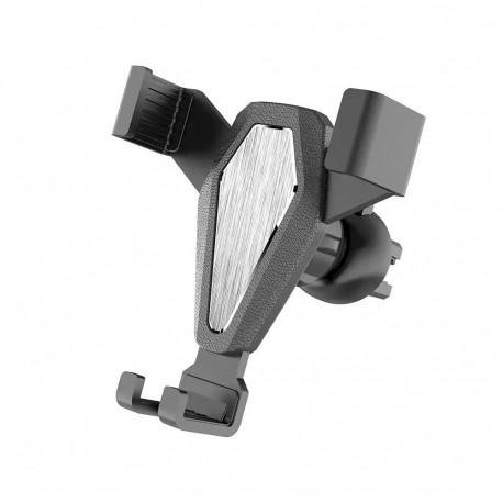 Gravity smartphone car holder for air vent with air freshener silver (YC07)