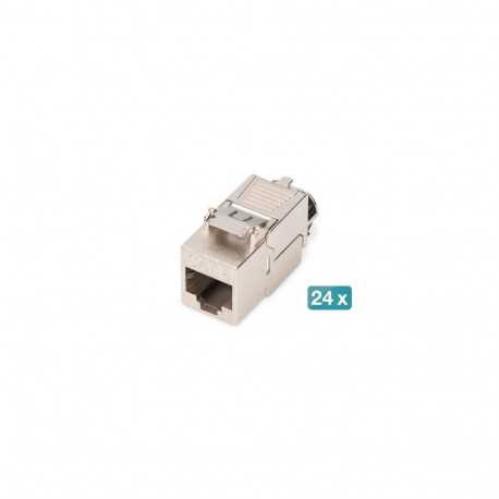 Digitus CAT 8.1 Keystone module, shielded, tool-free mounting connection - 24 pcs.