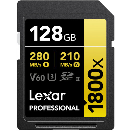 Lexar mälukaart SDXC 128GB Professional 1800x UHS-II U3 V60