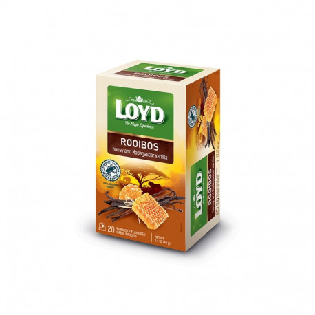 Maitsestatud punane tee Loyd Roobios Honey & Vanilla tee 20tk pakis