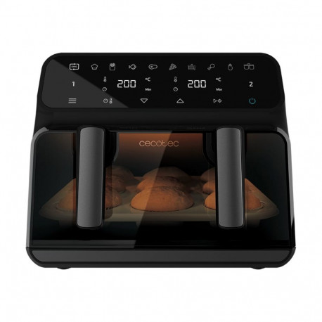 Cecotec Double hot air fryer | Cecofry Advance 9000 Window | Power 2200 W | Capacity 9 L | Black
