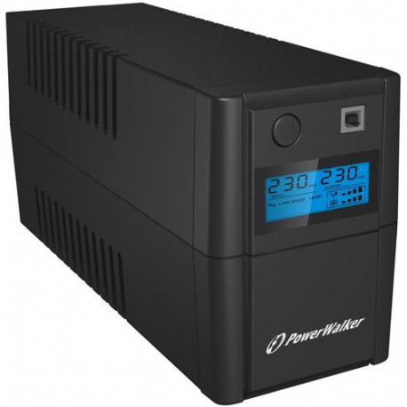PowerWalker VI 650SE LCD/IEC uninterruptible power supply (UPS) Line-Interactive 0.65 kVA 360 W 4 AC