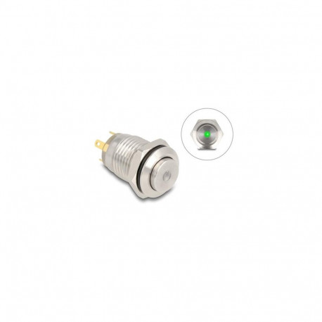 DeLOCK 20982 push-button panel Silver