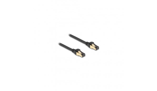DeLOCK RJ45 Network Cable Cat.6A male to male S/FTP black 5 m with Cat.7 raw cable suitable for indu