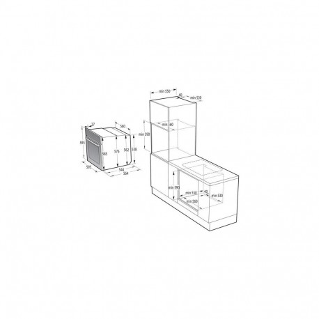 Gorenje BOS67371CLI 77 L 3500 W Beige