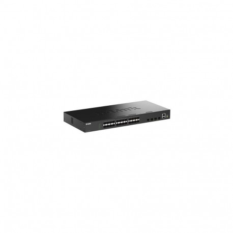 D-Link 28-Port Gigabit SFP Stackable Smart Managed Switch with 4 x 10G SFP+ Ports