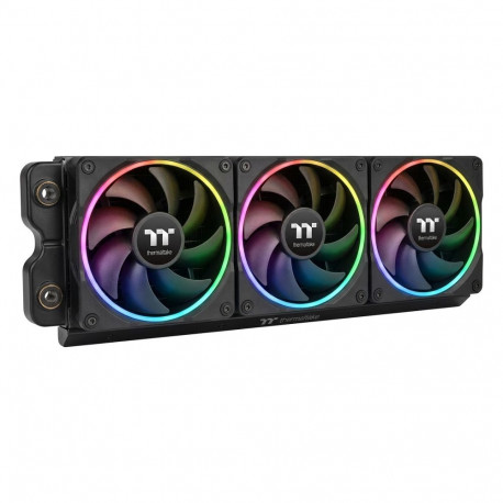 120mm Thermaltake TS120 EX RGB mustade ventilaatorite 3-pakk