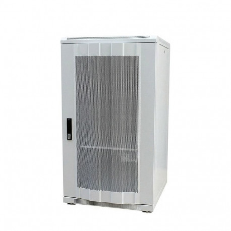 "ALLNET Netzwerkschrank 19"" 22HE B600/T1200mm perforierte Blechtüren Lichtgrau SNB-Serie"