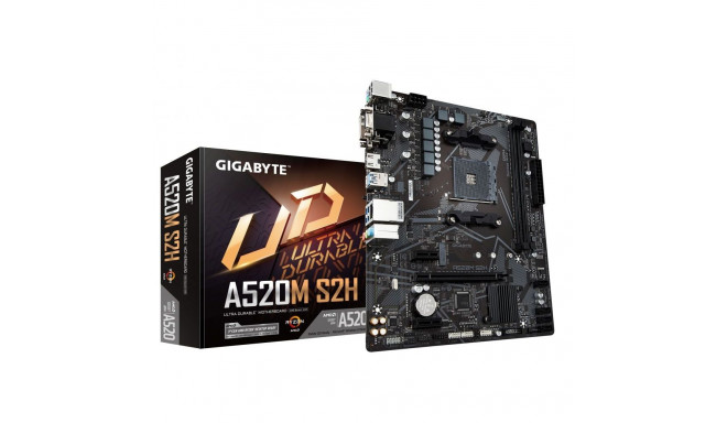 Gigabyte A520M S2H 1.0 Processor family AMD, Processor socket AM4, DDR4 DIMM, Memory slots 2, Chipse