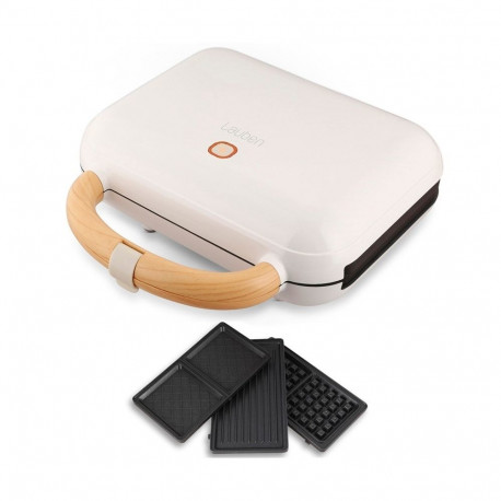 Home & Kitchen Appliances - Lauben 3-in-1 Sandwich Maker 900W, Non-Stick, Overheat Protection