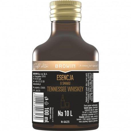 Browin Tennessee Whiskey essents 404225, 100 ml, valmistab 10 L jooki, kuldne rida