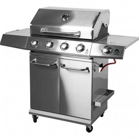 Gaasigrill liha ja köögiviljade grillimiseks 18.8kW 4 põletit roostevaba teras BBQ201 331201 Browin