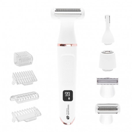 Rio SHTR-EU/1.3 Go Smooth 4-In-1 Lady Shaver & Bikini Trimmer, White