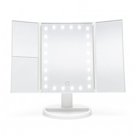 Rio 24 LED Touch Dimmable Makeup Mirror, White