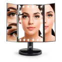 Rio 24 LED Touch Dimmable Makeup Mirror, Black