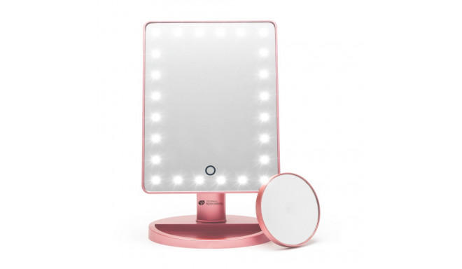 Rio MMSP-RG-EU/1,2 24 LED Touch Dimmable Makeup Mirror, Rose Gold