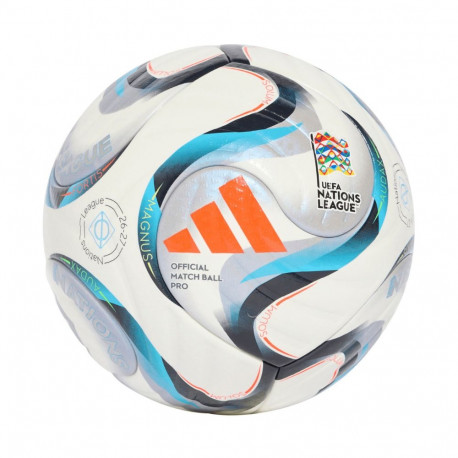 Adidas jalgpall KE7539 UEFA Nations League 26/27 pro 5, valge-sinine-oranž