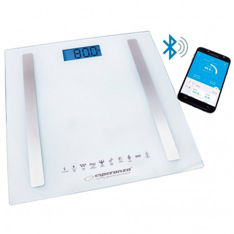 Esperanza EBS016W personal scale Square White Electronic personal scale