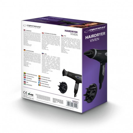 Esperanza EBH005K Hair dryer Black 2200 W