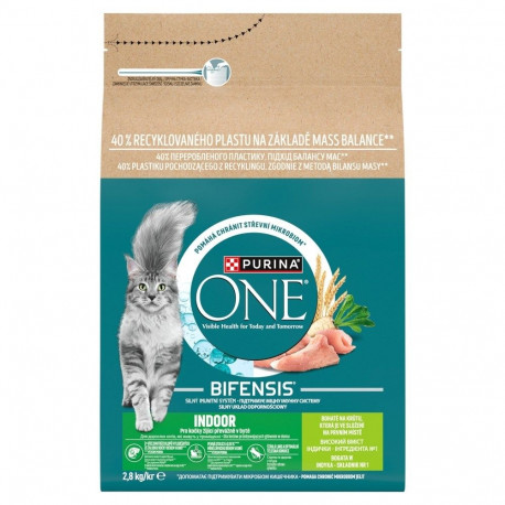 PURINA One Bifensis Indoor Rich in turkey - dry cat food - 2,8kg