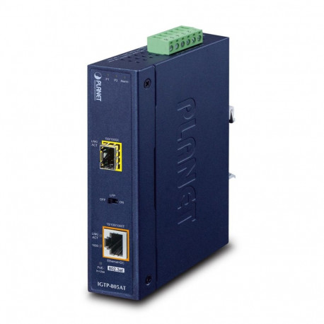 PLANET võrgumeedia konverter IGTP-805AT 2000Mbit/s 1310nm, sinine