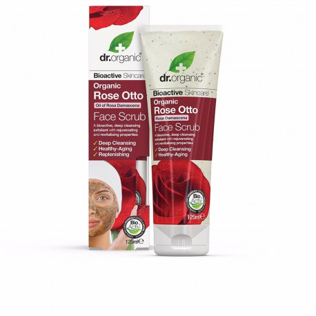 DR. ORGANIC ROSA DE DAMASCO exfoliante facial 125 ml