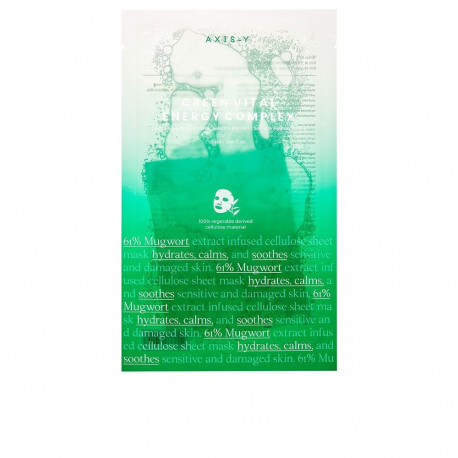 AXIS-Y MUGWORT GREEN VITAL ENERGY COMPLEX SHEET mascarilla 27 ml