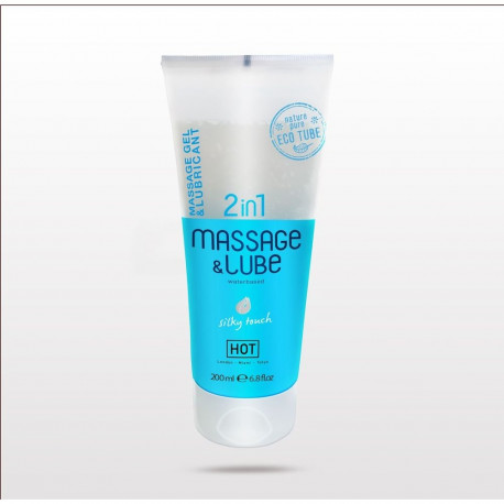 HOT massaaži- ja libestusgeel 2in1 siidise puudutusega