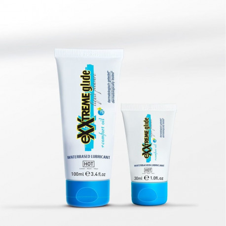 HOT eXXtreme Glide - waterbased lubricant + comfort oil a+