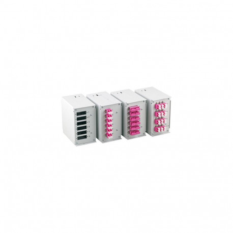 "EFB Hutschienenbox Frontblende leer 1,7mm fr 6x SC-Simplex / LC-Duplex / E2000"